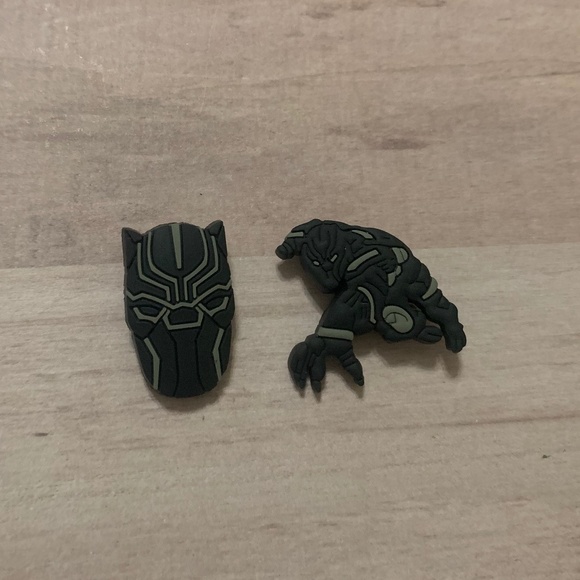 Marvel Black Panther Crocs Charms 2pc - Picture 1 of 3